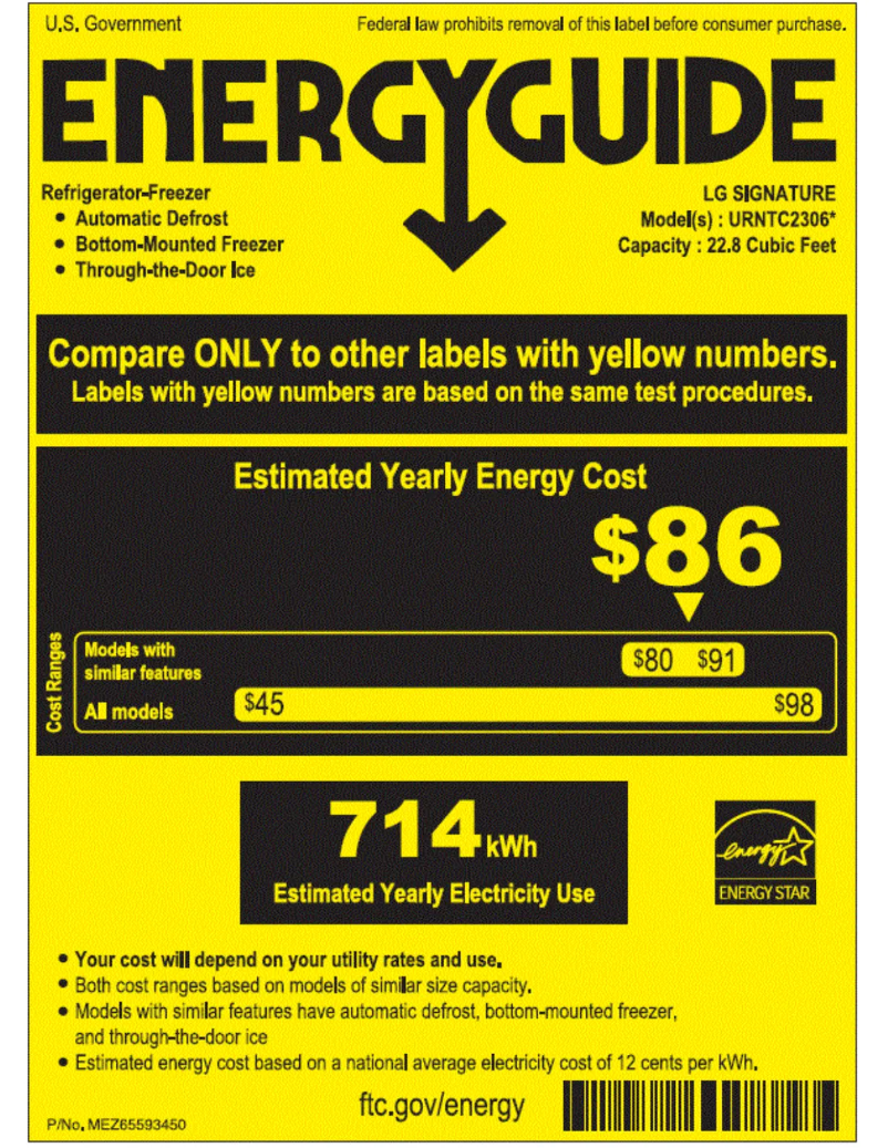 First page image of the manual for Signature URNTS3106N