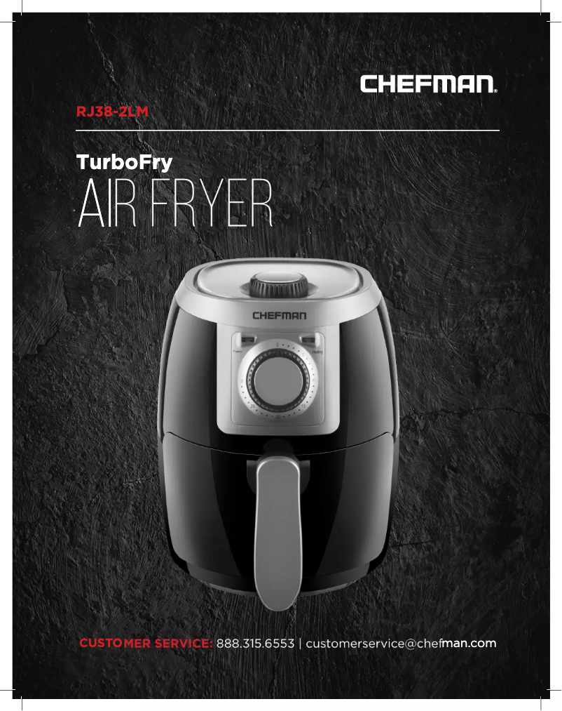 Page 1 of the manual User Manual Chefman TurboFry RJ38-2LM