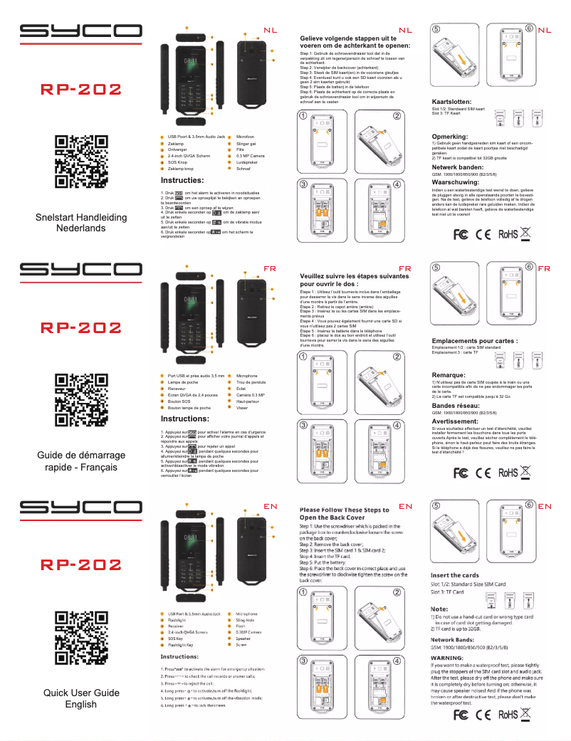 Page 1 of the manual User Manual Syco RP-202