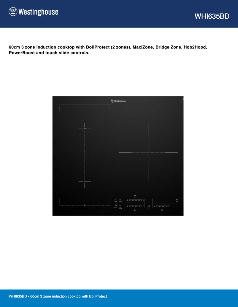 First page image of the manual for WHI635BD