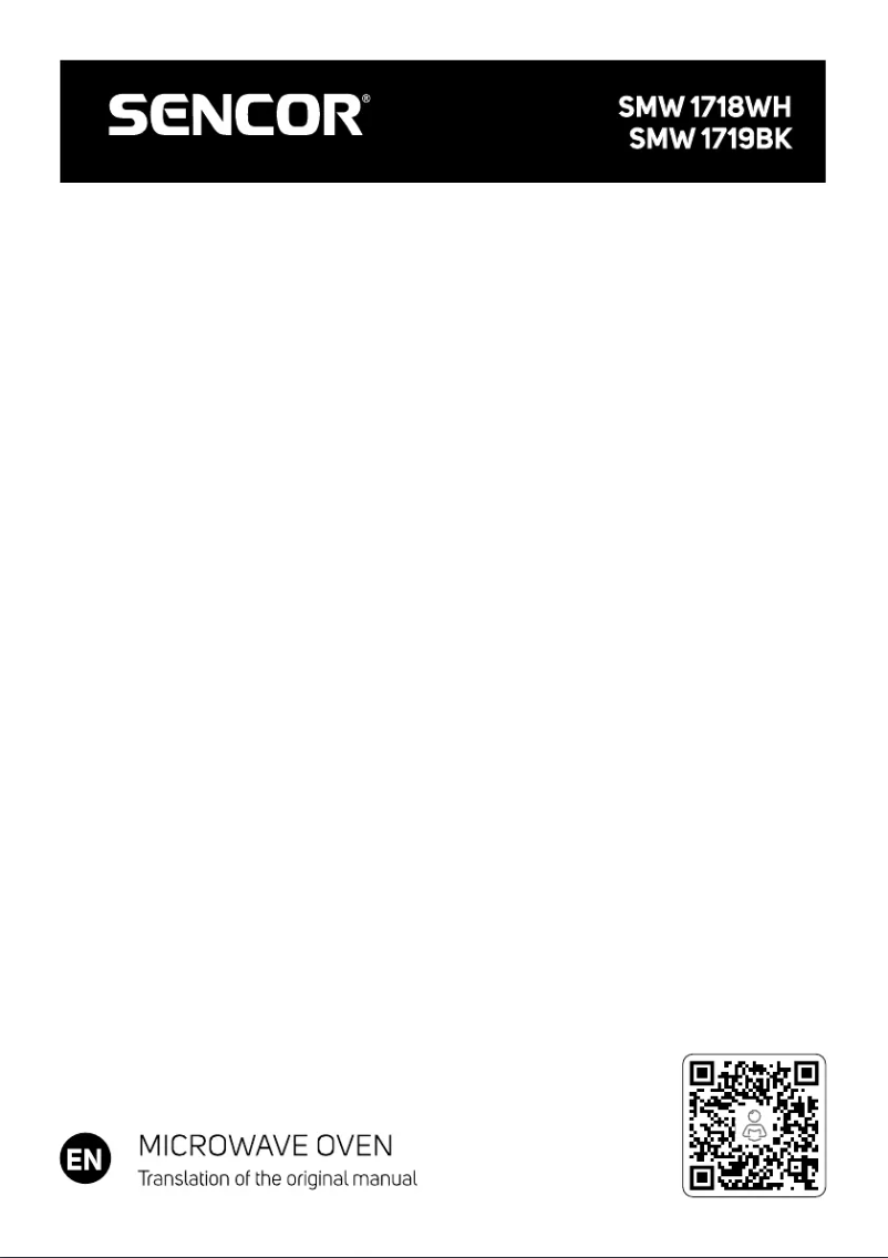 First page image of the manual for SMW 1718WH