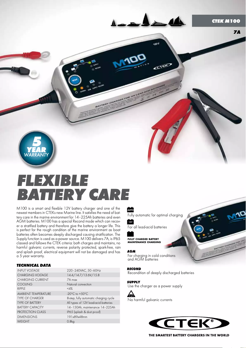 First page image of the manual for M100