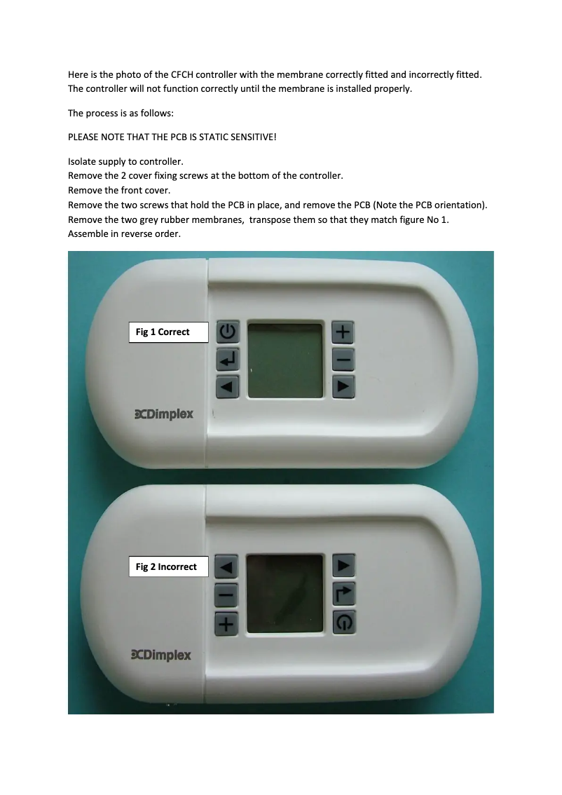 First page image of the manual for CFCH