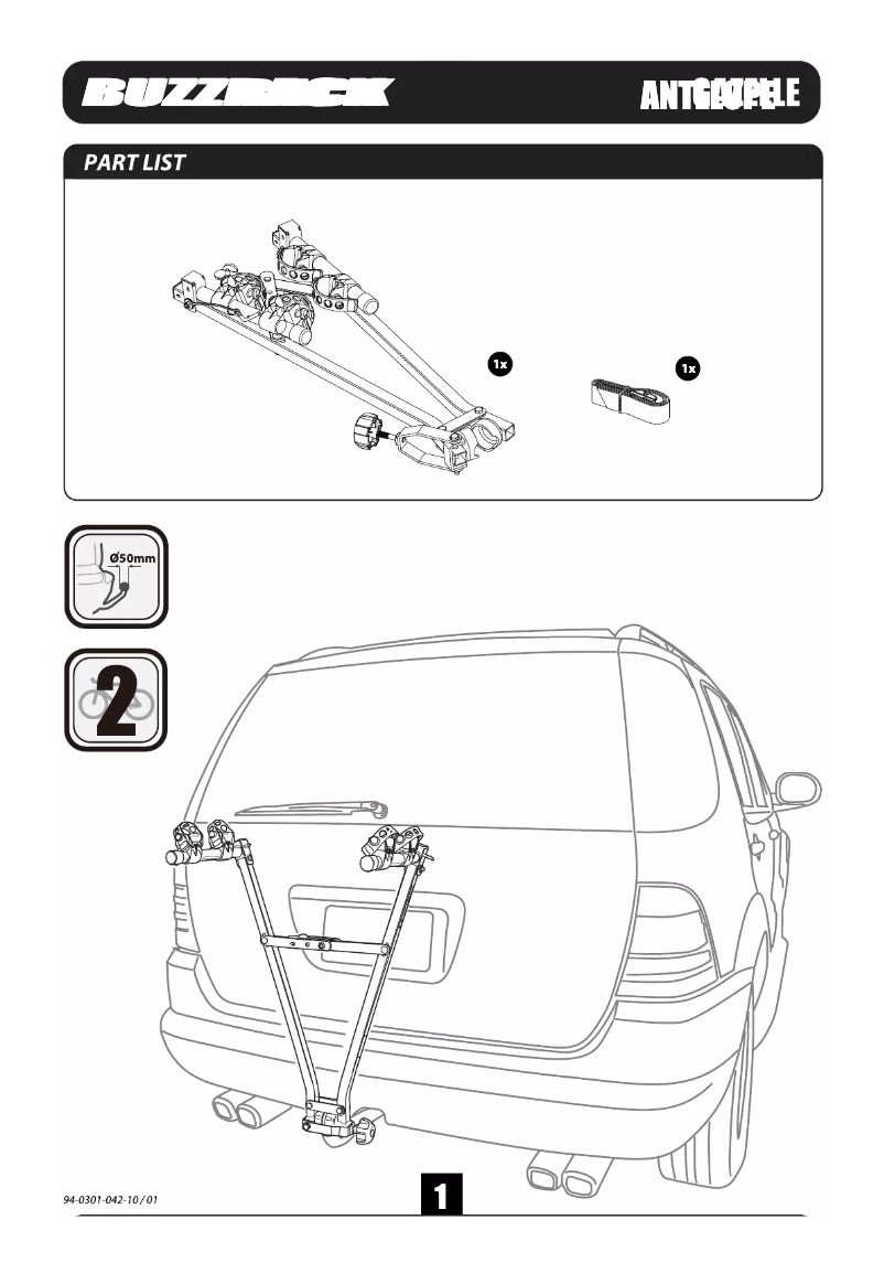 First page image of the manual for Gazelle
