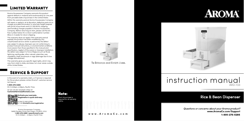 First page image of the manual for ARD-133