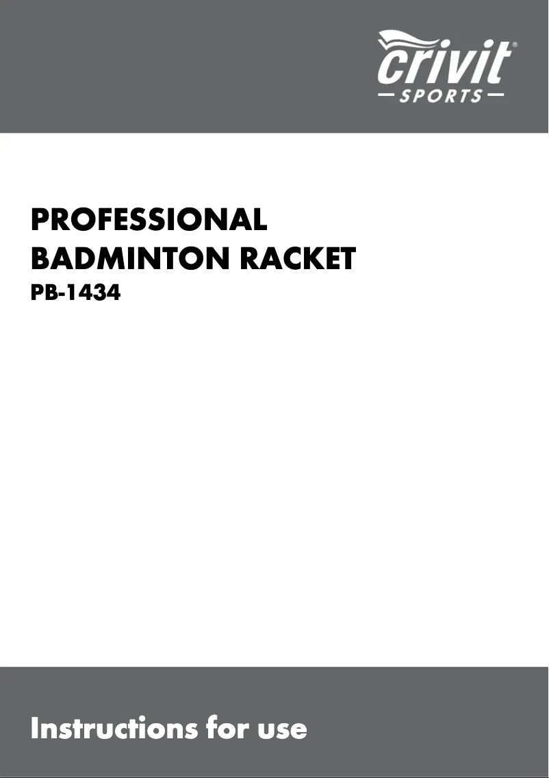 First page image of the manual for PB-1434