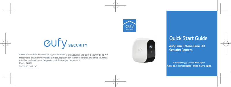 Page 1 of the manual User Manual Eufy eufyCam E