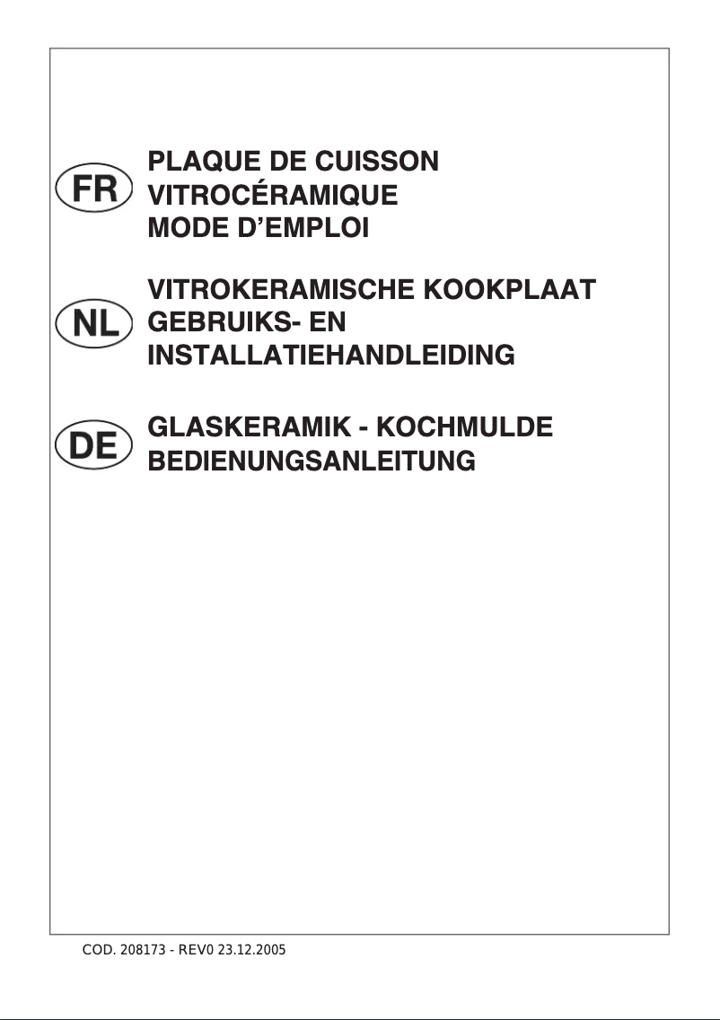 First page image of the manual for MKK-771
