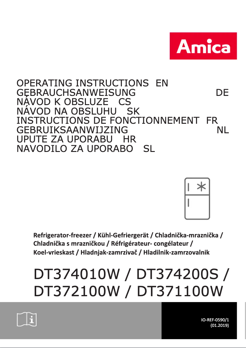Page 1 of the manual User Manual Amica DT 374 200 S