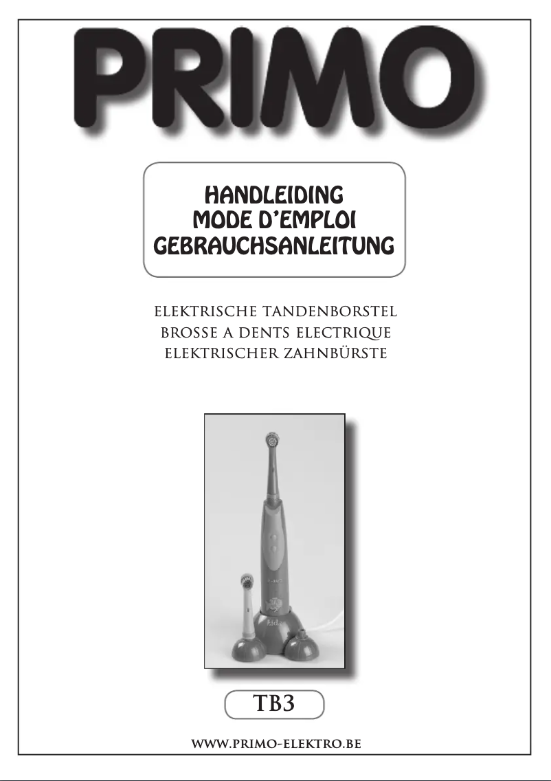 First page image of the manual for TB3