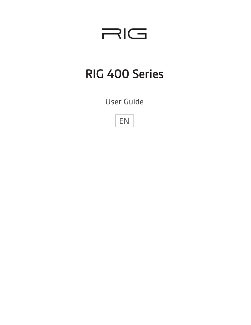 Page 1 of the manual User Manual NACON RIG 400HX Atmos
