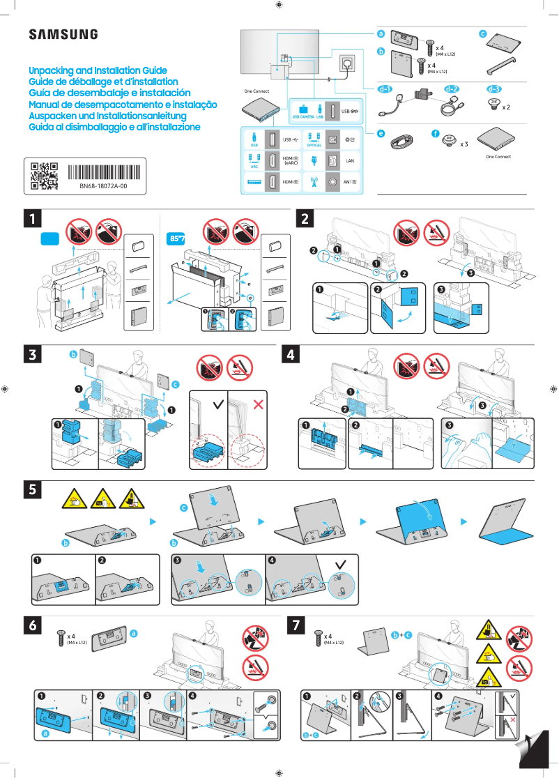 First page image of the manual for QN75QN800DF