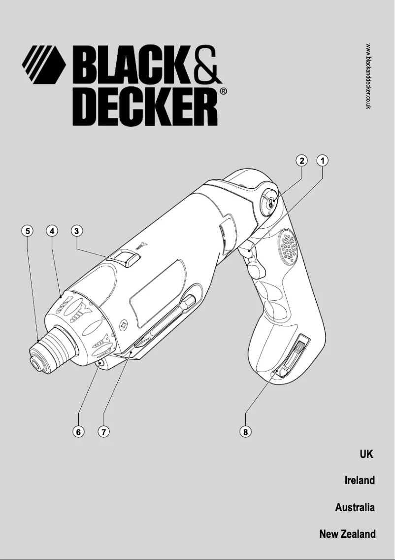 Page 1 of the manual User Manual Black & Decker HP9048