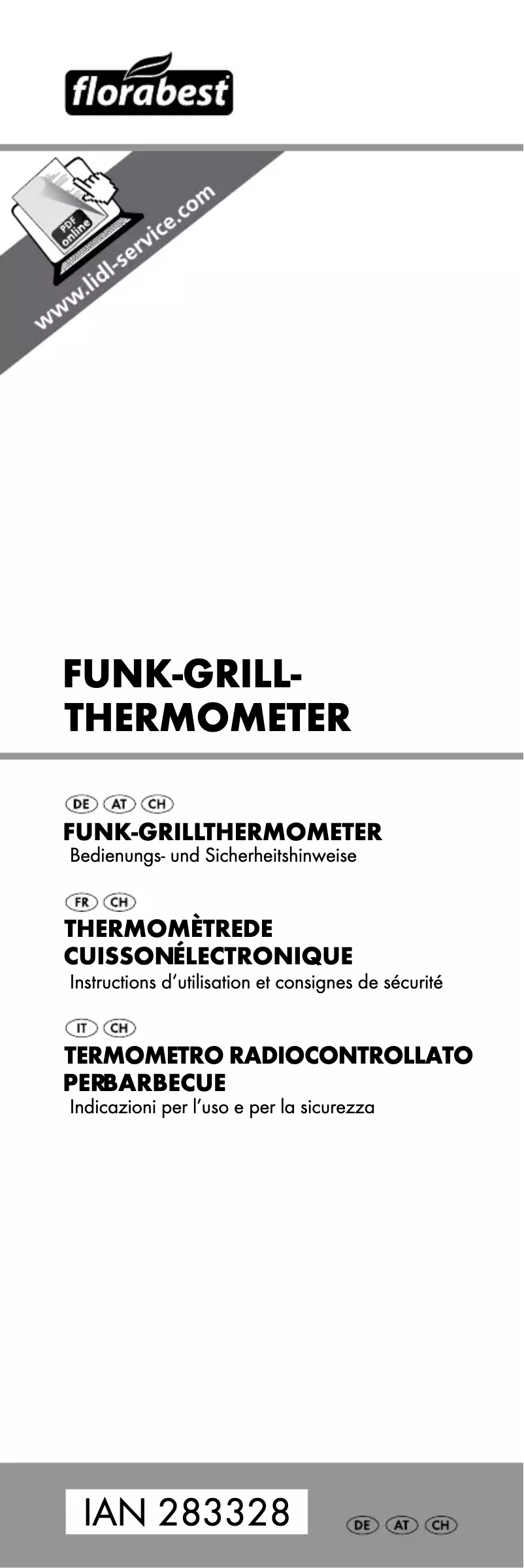 Page 1 of the manual User Manual Florabest HG02064