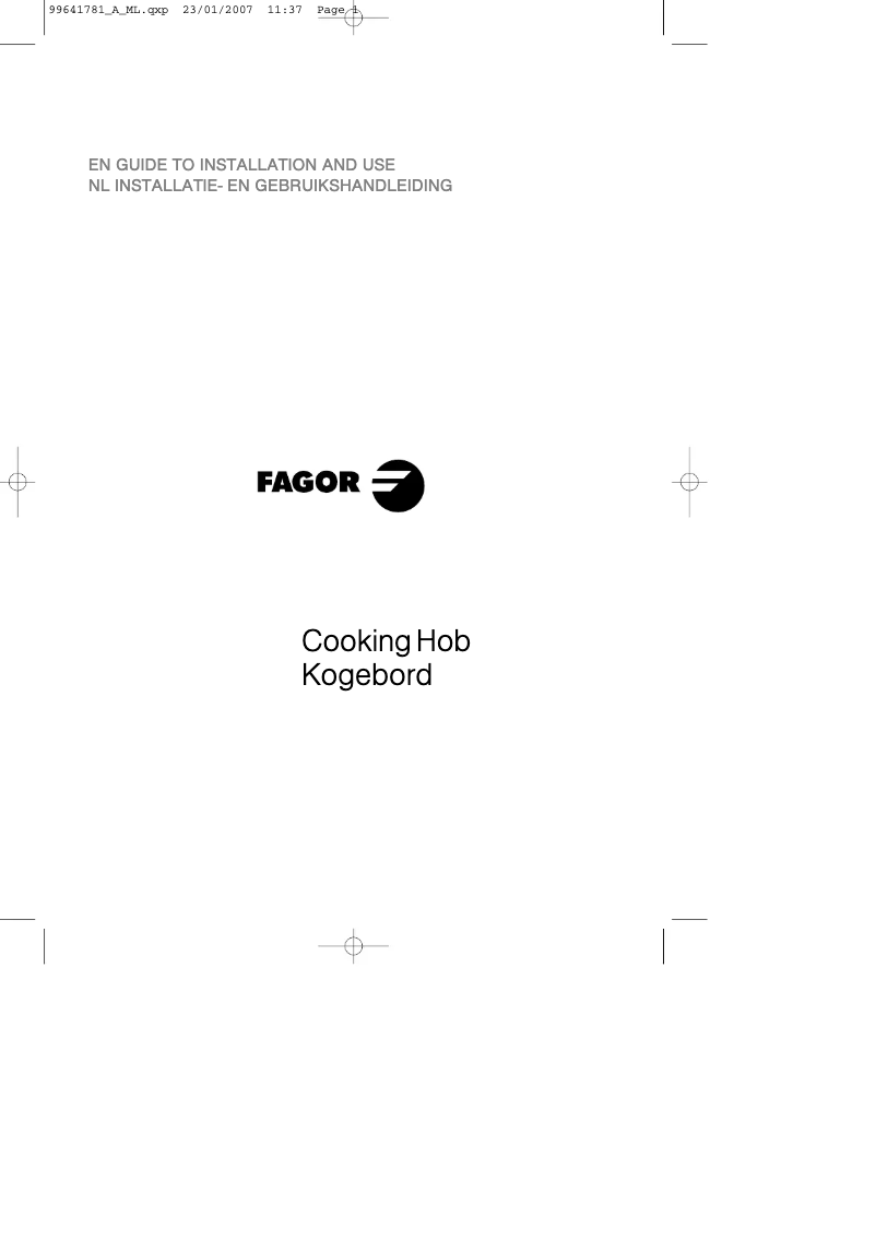 First page image of the manual for IFH 4R