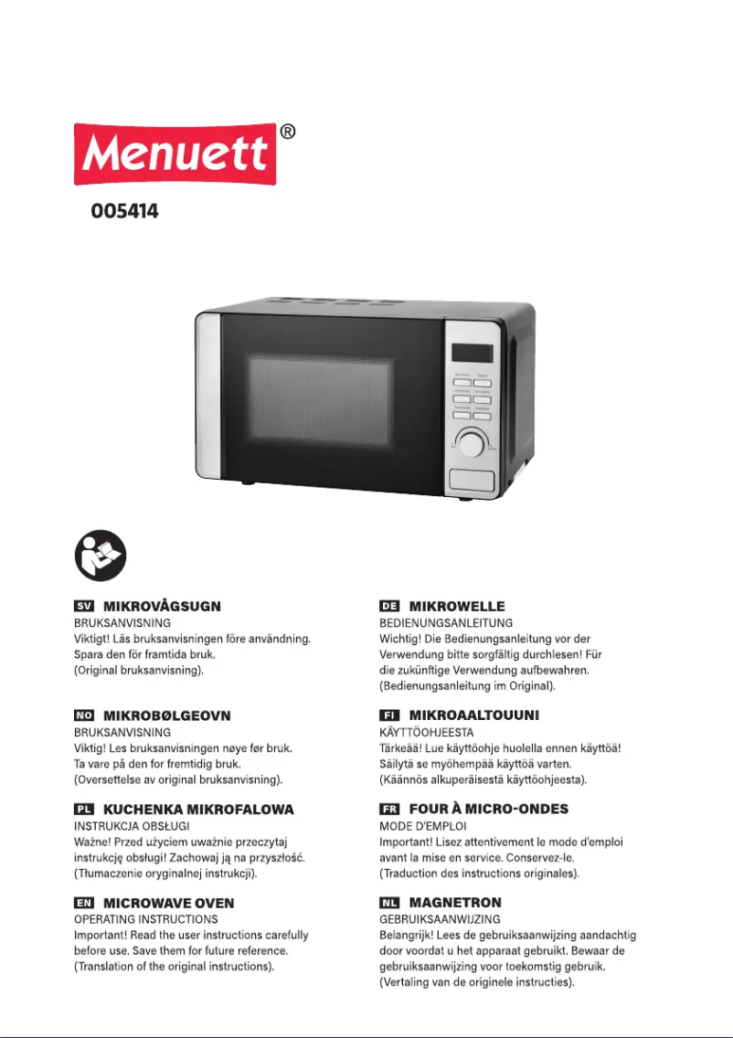 First page image of the manual for 005414