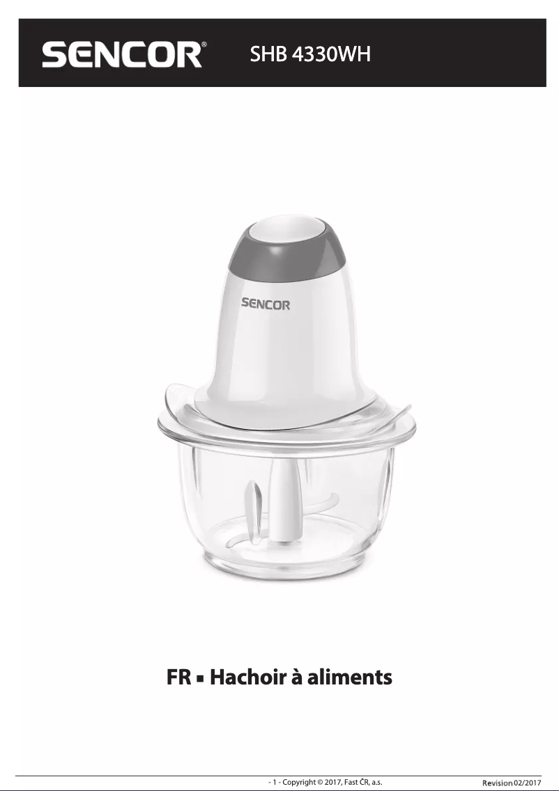 First page image of the manual for SHB 4330WH