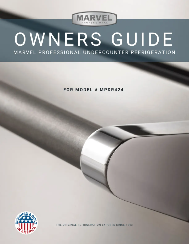 First page image of the manual for MPDR424IS71A