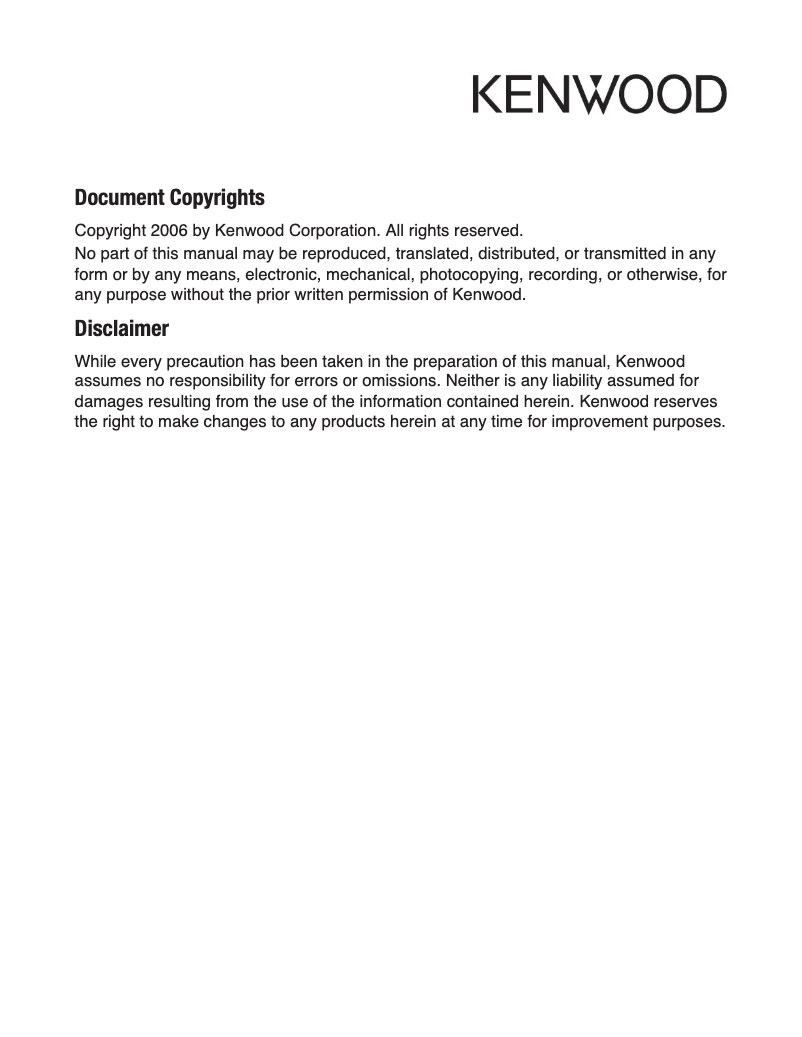 Page 1 of the manual User Manual Kenwood KMC-36