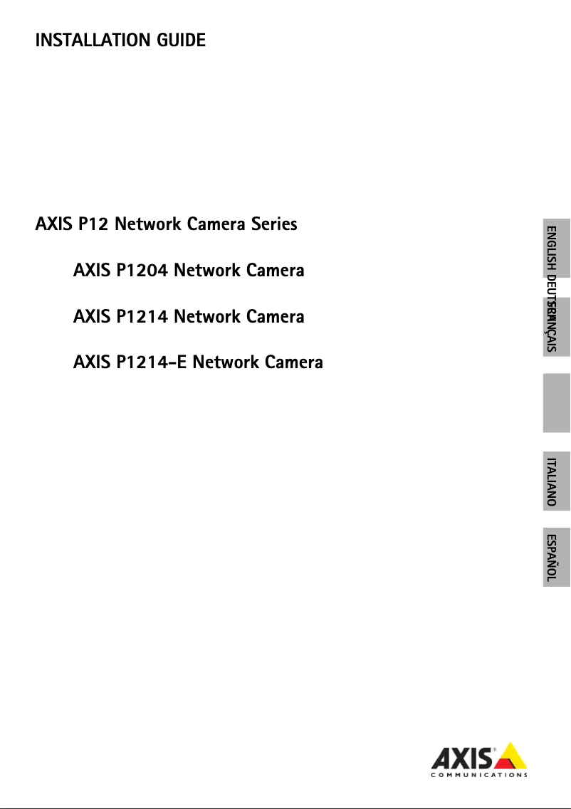 First page image of the manual for P1214