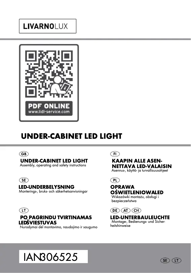 Page 1 of the manual User Manual Livarno Lux HG04436A