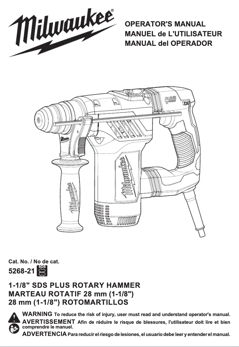 Page 1 of the manual User Manual Milwaukee SDS 5359-21