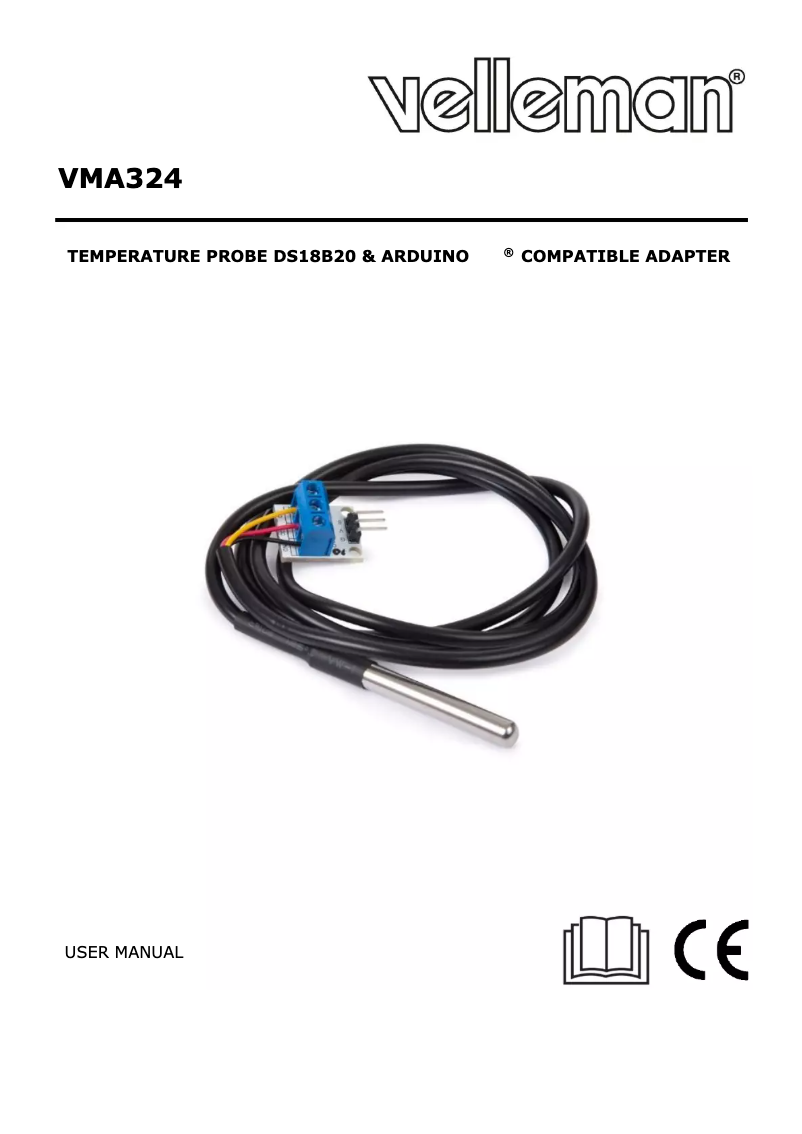 First page image of the manual for VMA324