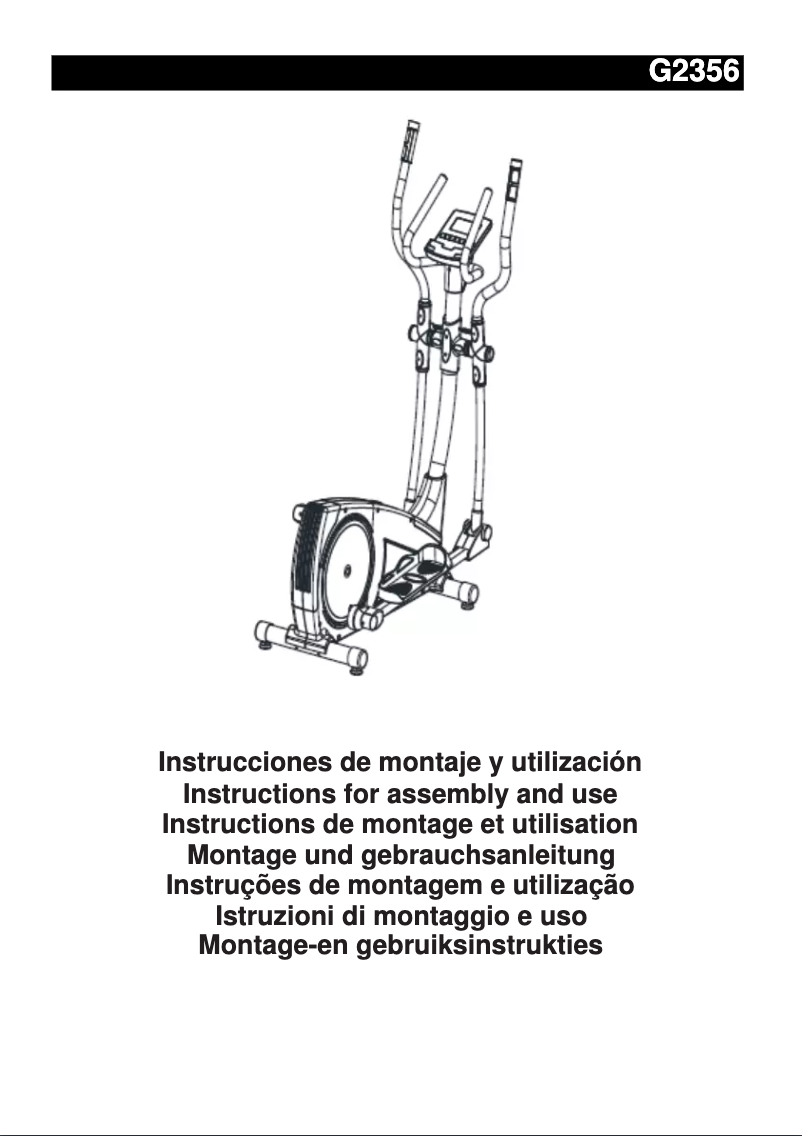 First page image of the manual for BWG2356