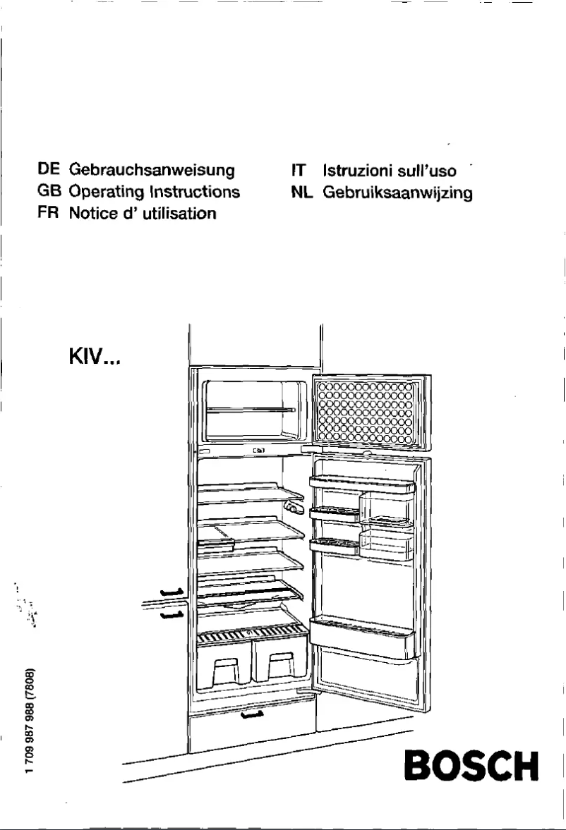 Page 1 of the manual Instruction Manual Bosch KIV28V01