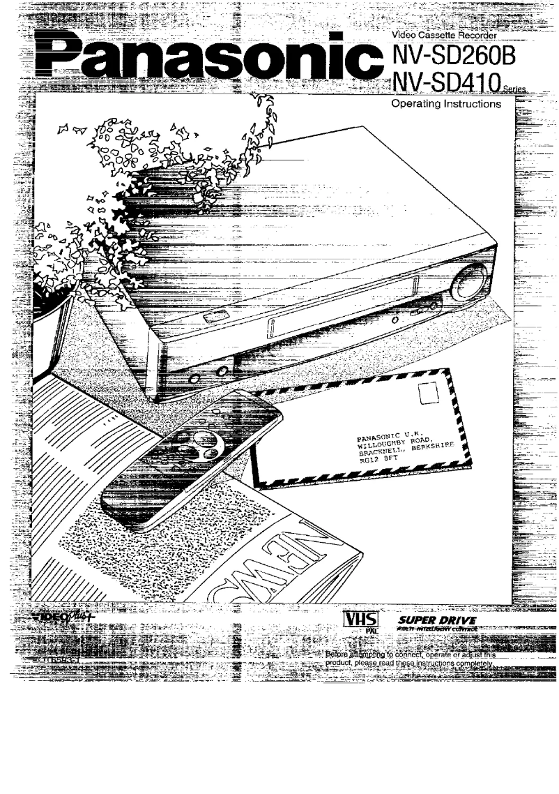 First page image of the manual for NV-SD410