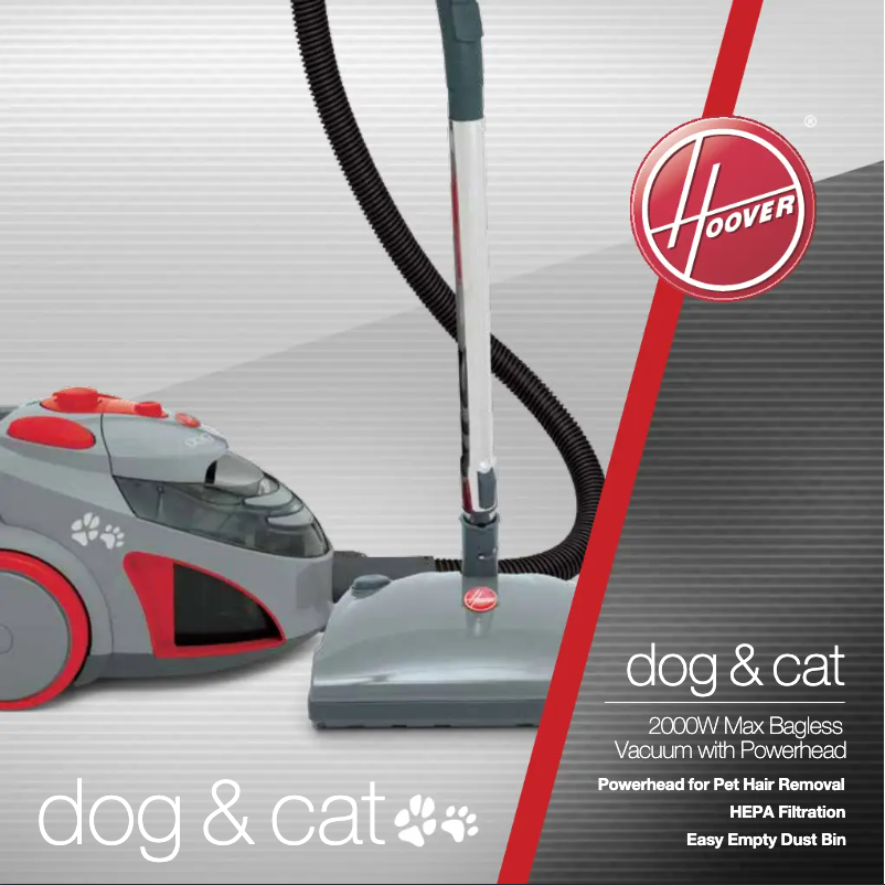 Page 1 of the manual User Manual Hoover Dog & Cat 5013PH