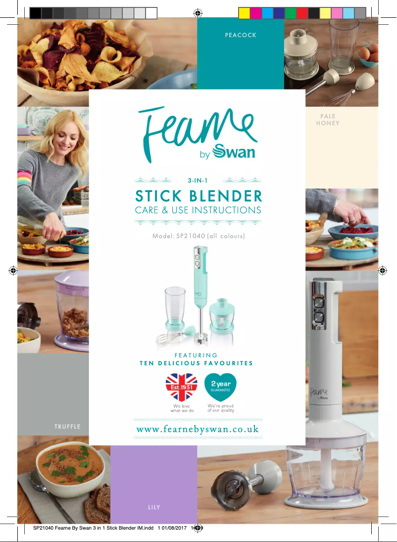 Page 1 of the manual User Manual Swan SP21040HON