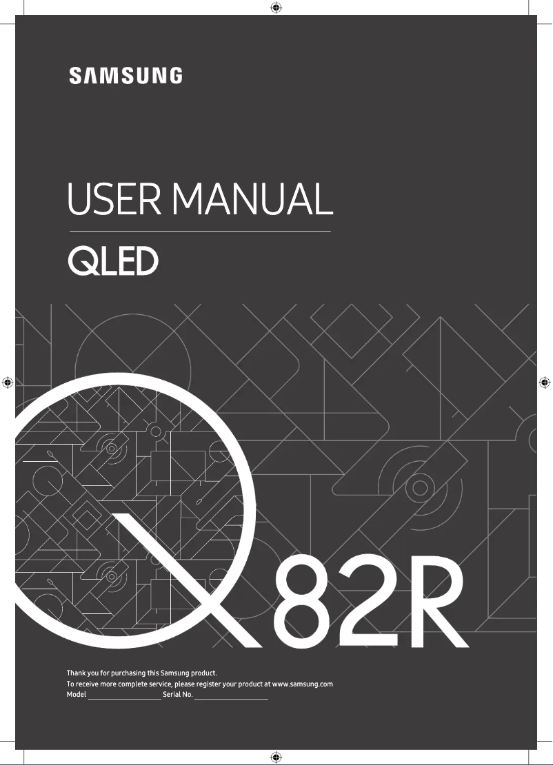 Page 1 of the manual User Manual Samsung QE55Q82R