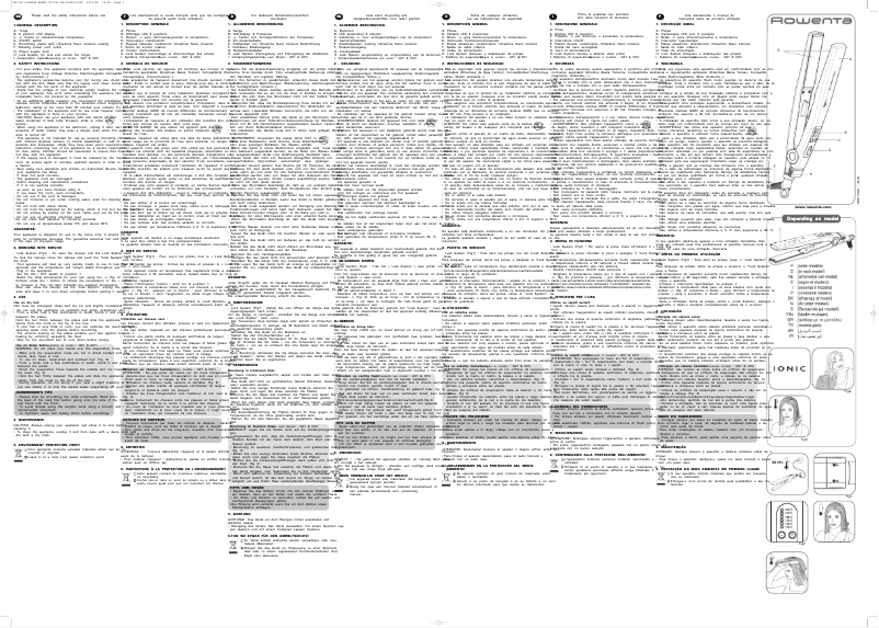 Page 1 of the manual User Manual Rowenta CF7322 Handy Wet and Dry LED