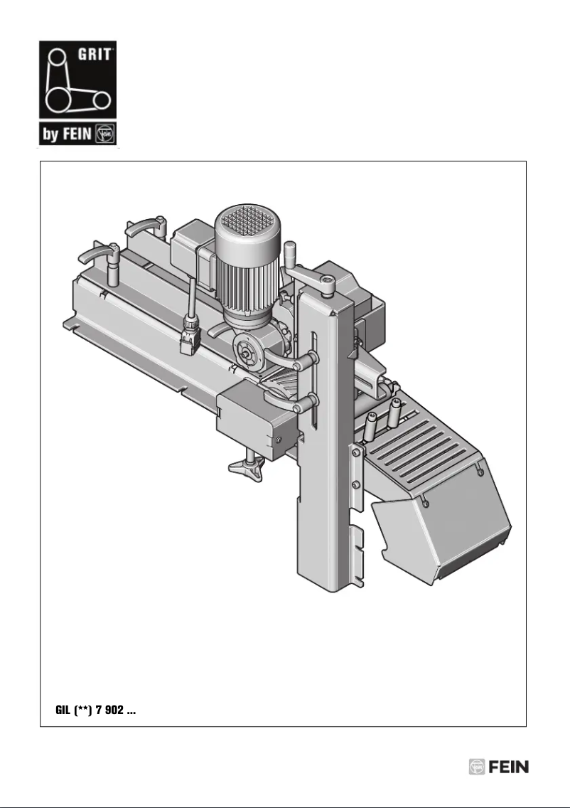 Page 1 of the manual User Manual Fein GRIT GIL