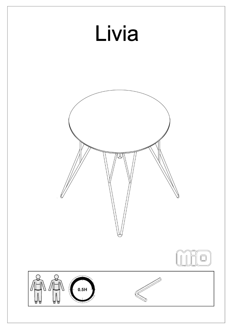 First page image of the manual for Livia