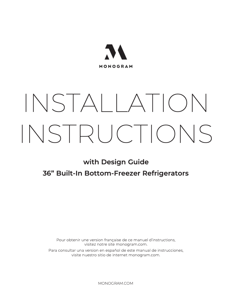 First page image of the manual for ZIC360NVLH