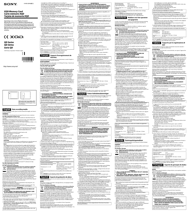 First page image of the manual for QD-G240F