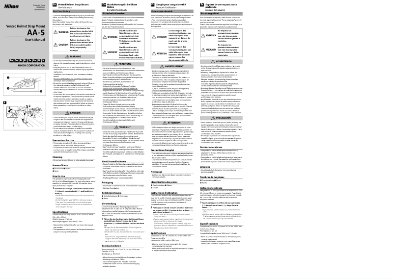 First page image of the manual for AA-5