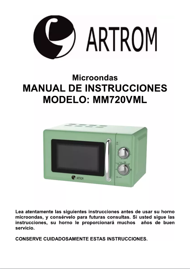 Page 1 of the manual User Manual Artrom MM-720VML
