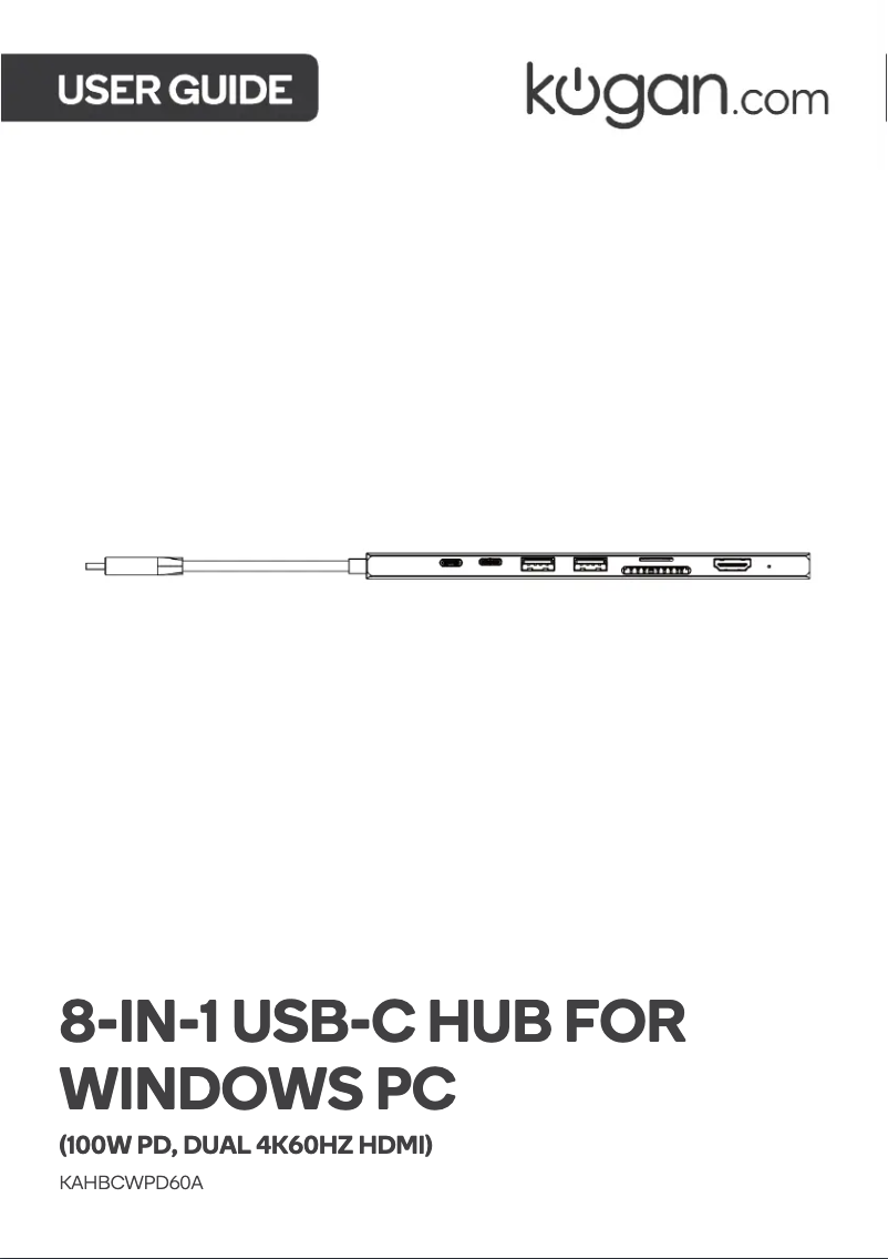 Page 1 of the manual User Manual Kogan KAHBCWPD60A