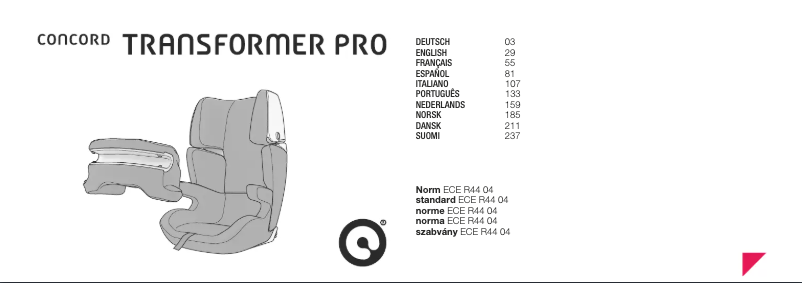 Page 1 of the manual User Manual Concord Transformer Pro