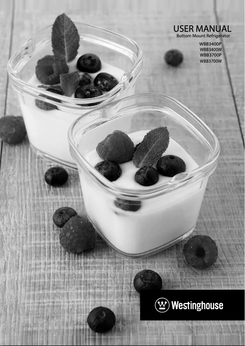 First page image of the manual for WBB3400WF