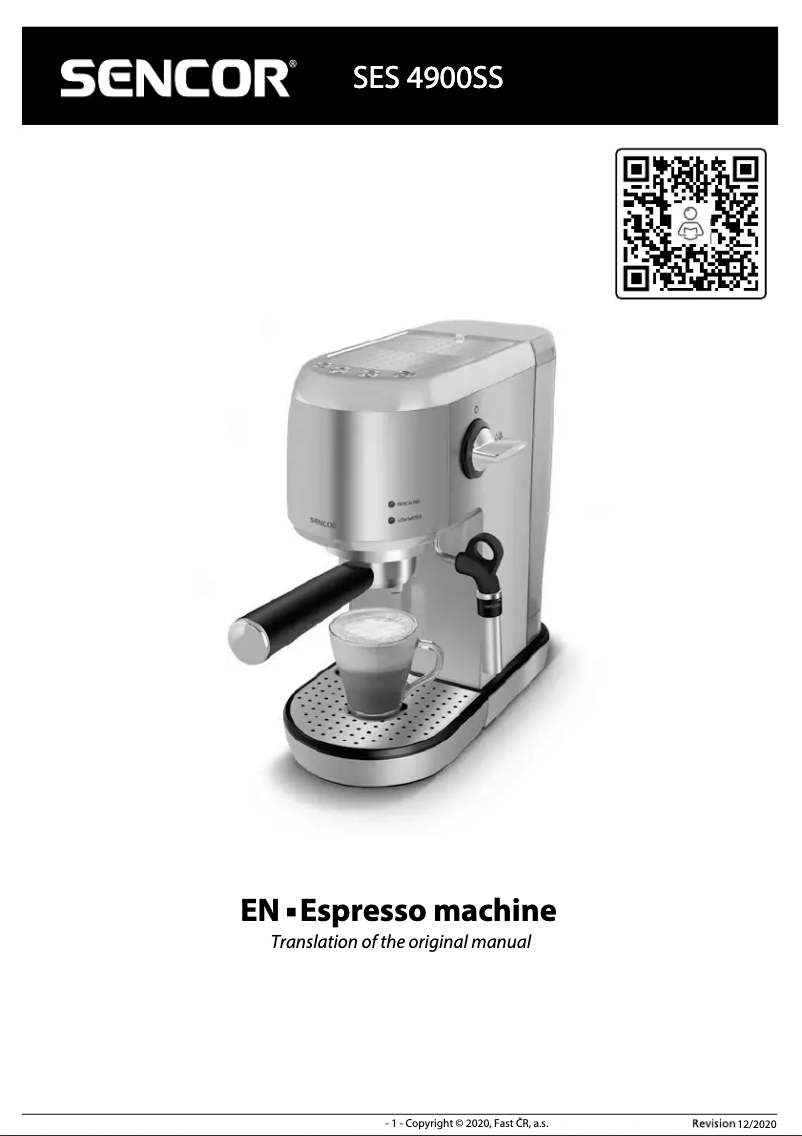 First page image of the manual for SES 4900SS