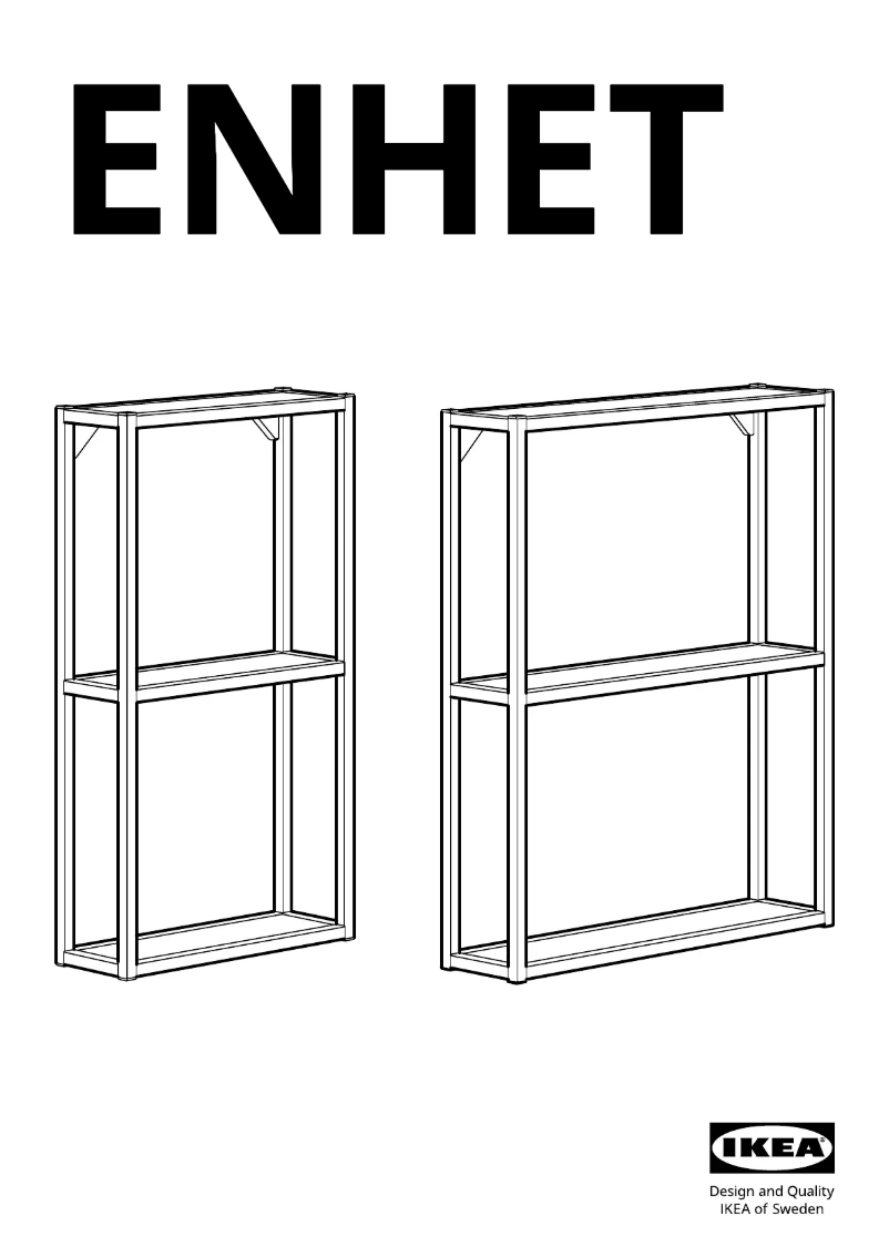 Page 1 of the manual User Manual Ikea ENHET 804.816.13