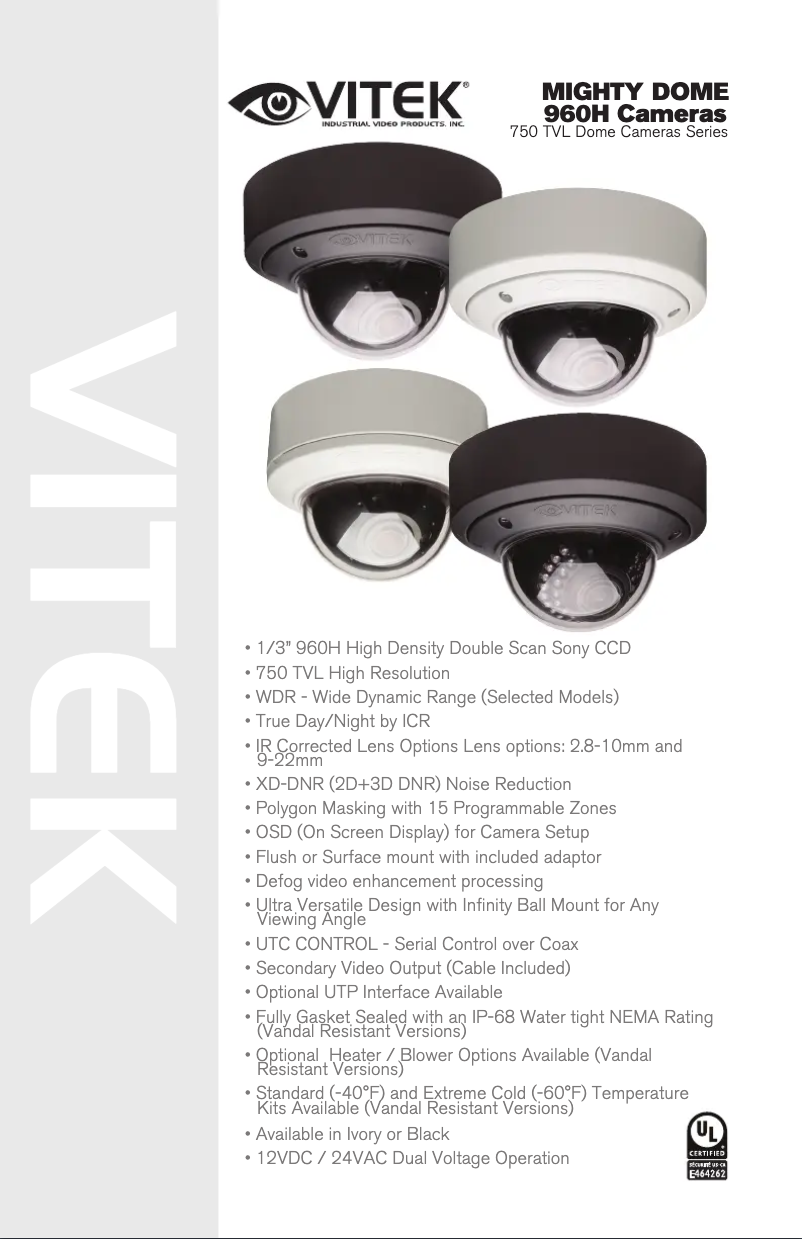 Page 1 of the manual User Manual Vitek VTD-MVS-L35