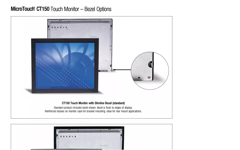 First page image of the manual for MicroTouch CT150