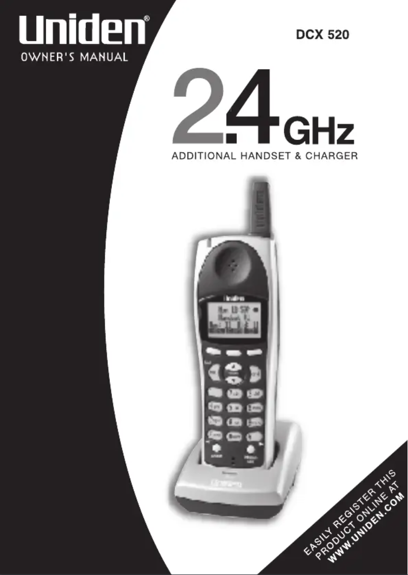 First page image of the manual for DCX 520