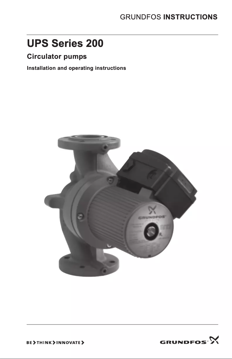 First page image of the manual for UPS 26-99 SFC