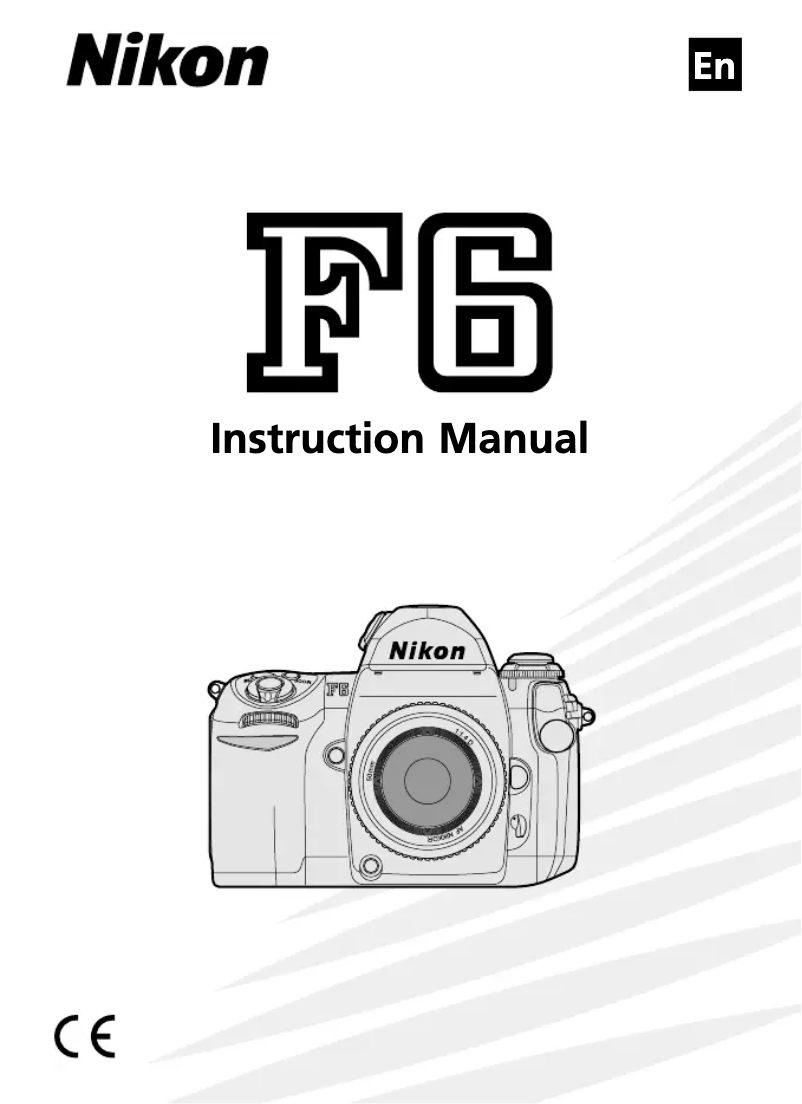 First page image of the manual for F6